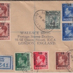 Brit. Post Marokko - Larache 1937 Einschreibebrief n. London