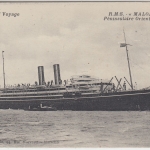 Gibraltar - 1 P. Eduard VII. AK Passagierdampfer RMS Maloja n. Kent 1913