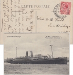 Gibraltar - 1 P. Eduard VII. AK Passagierdampfer RMS Maloja n. Kent 1913