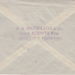 Gibraltar - 3+6 P. Freimarke Luftpostbrief i.d. SCHWEIZ 1947