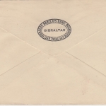Gibraltar - 3 P. Freimarke/Constitution 1950 Luftpostbrief n. Liverpool 1951