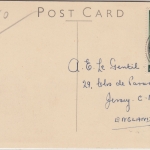 Gibraltar - 2x1/2 P. Silberhochzeit AK (Königspaar) n. Jersey 1948