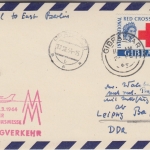Gibraltar - Zuleitungspost Leipziger Frühjahrsmesse Sonderflug Leipzig Prag 1964