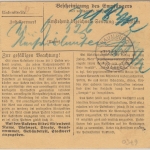 DR - 2x50 Pfg. Hindenburg Paketkarte Mehlingen-Neukirchen - Naumburg 1934