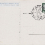 DR - Tag d. Deutschen Kunst 1939 6 Pfg. Hindenburg Privatganzsache SST München