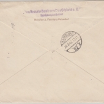 DR - 40 Pfg. AH u.a. Nachnahme R-Brief SST München-Riem Braunes Band 1942
