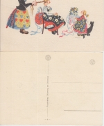 Bayern - Trachten 9 farbige Künstlerkarten Hahn ca. 1935/50 Chieming