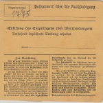 Bayern - Egling T- Wolfratshausen Posthilfstelle-Ra3 Paketkarte n. Simbach 1918