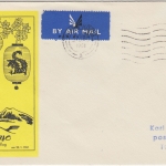 Hongkong - LH-1st-Flug FFM-Tokio Etappe Hongkong-Tokio Luftpostbrief 1961