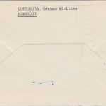 Hongkong - 65 C. Elisabeth LH Erstflug Tokio-FFM Etappe Hongkong-FFM 1961