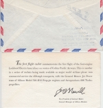 Hongkong - CPA First Flight Lockheed Prop-Jet Luftpostbrief i.d. SCHWEIZ 1959