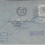 Hongkong - 1$+30 C. Elisabeth illustr. Luftpostbrief n. SCHWEDEN 1956