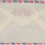 Hongkong - 1$ Georg VI. Luftpostbrief n. Schwenningen 1953