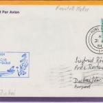 Hongkong - Lufthansa First Flight Hongkong - Dubai Luftpost-Drucksache 1984