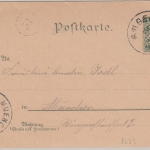 Bayern - Anger Ortsansicht Höglwörth sw-Mehrbild-Litho gelaufen 1897