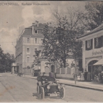 Bayern - Bad Reichenhall Kurhaus Axelmannstein Auto sw-AK gelaufen 1922