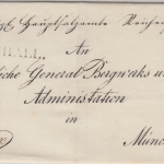 Bayern - Reichenhall L1 Dienstbrief Hauptsalzamt n. München ca. 1840