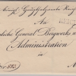 Bayern - Reichenhall L1 Dienstbrief Hauptsalzamt n. München ca. 1840