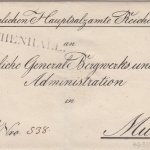Bayern - Reichenhall L1 Dienstbrief Hauptsalzamt n. München 1843