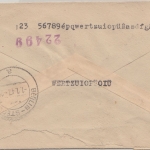 All.Bes./Kontrollrat - 84 Pfg. Ziffer Einschreibebrief Winnenden - Berlin 1946