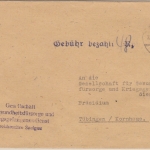 FZ/Württemberg - Saulgau Gebühr bezahlt 48 Rpf. SKS-L1 Brief n. Tübingen 23.9.46