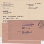 All.Bes. - Stuttgart 1947 portofreie Kriegsgefangenensache n. Bitzfeld Inhalt !