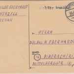 FZ/Württemberg - Kupferzell Gebühr bezahlt SKS-L1 Karte n. Biberach 2.1.46