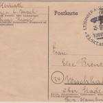 FZ/Württemberg - Tübingen 25.10.48 SST Motorsportschau Karte n. Wischhafen