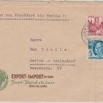 FZ/Württemberg - 20+5 Pfg. 3.Ausg. Luftpostbrief Isny - Berlin 20.5.49
