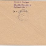 AM-Post - 5x5 Pfg + Gebühr bezahlt SKS-L1 Einschreibebrief Dorfen Markt 19.11.45