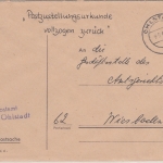 BRD - Ohlstadt 1963 Postsache "Postzustellurkunde vollzogen zurück" n. Wiesbaden