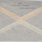 Niederl. Indien - 40 C. Wilhelmina u.a. Luftpostbrief Banddoeng - Memmingen 1933