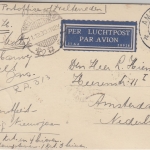 Niederl. Indien - Jugendfürsorge Satz u.a. Luftpostkarte Weltevreden 1930