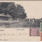 Niederl. Indien - 2 C. Ziffer u.a. AK Batavia Petit Trouville n. TSINGTAU 1910