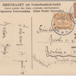 Niederl. Indien - 2+3 C. Ziffer AK Sabang - Berlin 1914