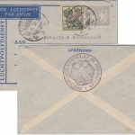 Niederl. Indien - 40 C. Wilhelmina u.a. Luftpostbrief Soerabaja Düsseldorf 1932
