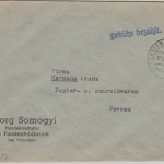All.Bes. - Fürstenfeldbruck 10.12.45 L1 gebühr bezahlt Brief n. Passau