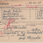 BRD - Fürstenfeldbruck 1958 illustr. Firmenkarte n. Celle - Nachporto