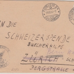 All.Bes./Kontrollrat - 75 Pfg. Ziffer brief i.d. SCHWEIZ Fürstenfeldbruck 1946