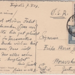 Ital. Libyen - 50+25 C. Freimarke Karte n. TSCHECHIEN Tripolis Mähr. Ostrau 1927