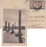 Ital. Libyen - 2x10 C. Freimarke Karte Tripolis - Novara 1928