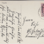 Ital. Libyen - 75 C. Freimarke Karte Tripolis - Wilhelmshaven 1938