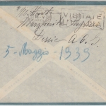 Ital. Eritrea - 1 L.. Flugpostmarke u.a. Luftpostbrief Dessie - Rom 1939