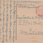 All.Bes. - Pfaffenhofen a/Ilm Bezahlt 9.5.46 Tagesstpl. Karte n. Effeltricht