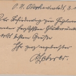Bayern - Oberhaunstadt 4. JAN 15 K2 Feldpostkarte n. Ebenhausen