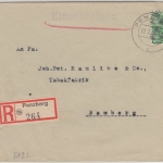 Bizone - 84 Pfg. Arbeiter/Netz Einschreibebrief Penzberg - Bamberg 1948