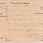 DR - Telegramm München - Schongau - Wessobrunn 6.12.44