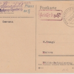 All.Bes. - Hohenpeissenberg 11.10.45 Gebühr bezahlt Ra1 Karte n. Murnau