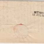 Bayern - Starnberg 15/7 HKS Dienstbrief Aufkirchen - München 1865