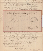 Bayern - Starnberg 15/7 HKS Dienstbrief Aufkirchen - München 1865